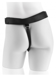Страпон с телесной насадкой 7  Uncut with Strap on Harness - 18 см. - Pipedream - купить с доставкой в Ростове-на-Дону