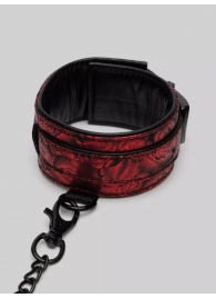 Красно-черные оковы Reversible Faux Leather Ankle Cuffs - Fifty Shades of Grey - купить с доставкой в Ростове-на-Дону