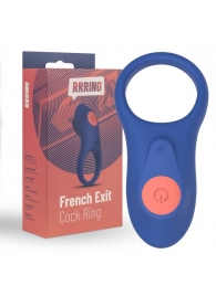 Синее эрекционное кольцо RRRING French Exit Cock Ring - FeelzToys - в Ростове-на-Дону купить с доставкой