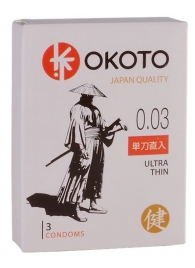 Ультратонкие презервативы OKOTO Ultra Thin - 3 шт. - Sitabella - купить с доставкой в Ростове-на-Дону