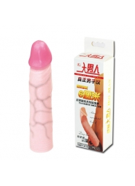 Удлиняющая насадка на пенис Deep Love - 21,5 см. - Baile - в Ростове-на-Дону купить с доставкой