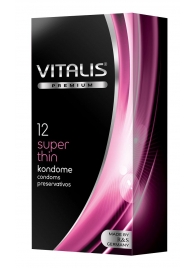 Ультратонкие презервативы VITALIS PREMIUM super thin - 12 шт. - Vitalis - купить с доставкой в Ростове-на-Дону