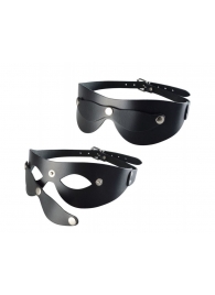 Черная кожаная маска  Новичок - Sitabella - купить с доставкой в Ростове-на-Дону