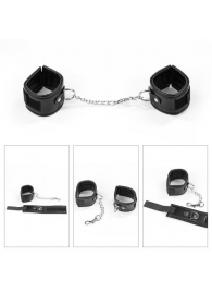 БДСМ-набор Deluxe Bondage Kit: наручники, плеть, кляп-шар - Lovetoy - купить с доставкой в Ростове-на-Дону