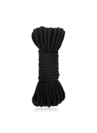 Черная хлопковая веревка для связывания Bondage Rope - 10 м. - Lux Fetish - купить с доставкой в Ростове-на-Дону