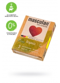 Экологически чистые презервативы Masculan Organic - 3 шт. - Masculan - купить с доставкой в Ростове-на-Дону