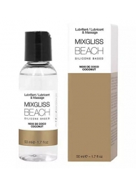 Смазка на силиконовой основе Mixgliss Beach - 50 мл. - Mixgliss - купить с доставкой в Ростове-на-Дону