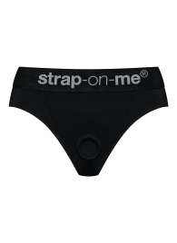 Черные трусики для насадок Heroine Lingerie Harness - size L - Strap-on-me - купить с доставкой в Ростове-на-Дону