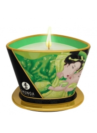 Массажная свеча Exotic Green Tea с ароматом зелёного чая - 170 мл. - Shunga - купить с доставкой в Ростове-на-Дону