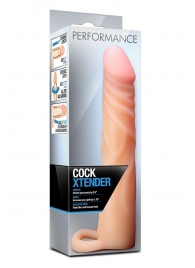 Телесная насадка на пенис Cock Xtender - 17,7 см. - Blush Novelties - в Ростове-на-Дону купить с доставкой