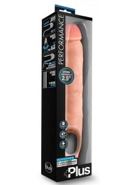Телесная насадка-удлинитель 11.5 Inch Silicone Cock Sheath Penis Extender - 29,2 см. - Blush Novelties - в Ростове-на-Дону купить с доставкой