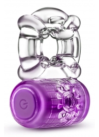 Фиолетовое эрекционное виброкольцо One Night Stand Vibrating C-Ring - Blush Novelties - в Ростове-на-Дону купить с доставкой