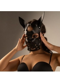 Черная маска  Собака  с ушками - Crazy Handmade - купить с доставкой в Ростове-на-Дону