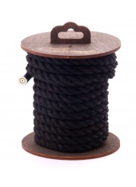 Черная хлопковая веревка для бондажа на катушке - 5 м. - Crazy Handmade - купить с доставкой в Ростове-на-Дону