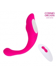 Розовый гибкий вибратор для двойной стимуляции - Cosmo