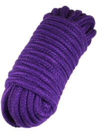 Фиолетовая верёвка для бондажа и декоративной вязки - 10 м. - Eroticon - купить с доставкой в Ростове-на-Дону