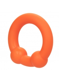 Оранжевое эрекционное кольцо Liquid Silicone Dual Ball Ring - California Exotic Novelties - в Ростове-на-Дону купить с доставкой