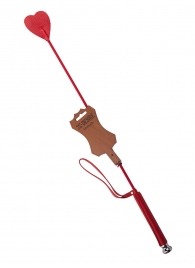 Стек с красным наконечником-сердечком - 70 см. - Sitabella - купить с доставкой в Ростове-на-Дону