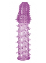 Фиолетовая насадка, удлиняющая половой член, BIG BOY - 13,5 см. - Toyfa Basic - в Ростове-на-Дону купить с доставкой