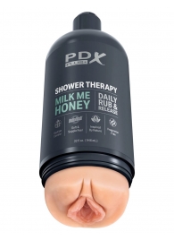 Телесный мастурбатор-вагина Shower Therapy Milk Me Honey - Pipedream - в Ростове-на-Дону купить с доставкой