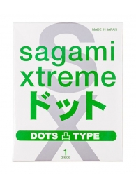 Презерватив Sagami Xtreme Type-E с точками - 1 шт. - Sagami - купить с доставкой в Ростове-на-Дону