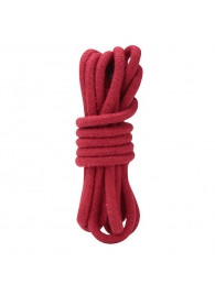 Красная хлопковая веревка для связывания - 3 м. - Lux Fetish - купить с доставкой в Ростове-на-Дону