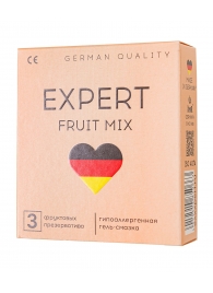 Ароматизированные презервативы EXPERT Fruit Mix - 3 шт. - Expert - купить с доставкой в Ростове-на-Дону