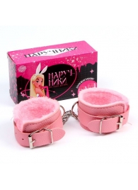 Стильные розовые наручники с мягкой подкладкой - Сима-Ленд - купить с доставкой в Ростове-на-Дону