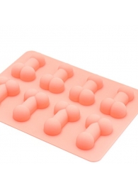 Розовая силиконовая форма с фаллосами - Сима-Ленд - купить с доставкой в Ростове-на-Дону