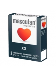 Презервативы увеличенного размера Masculan XXL - 3 шт. - Masculan - купить с доставкой в Ростове-на-Дону