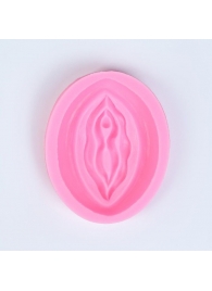 Розовая силиконовая форма в виде вульвы - Сима-Ленд - купить с доставкой в Ростове-на-Дону