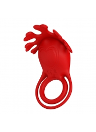 Красное эрекционное кольцо с вибрацией Ruben - Baile - в Ростове-на-Дону купить с доставкой