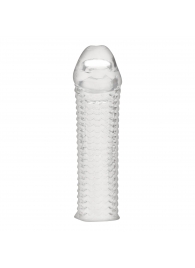 Текстурированная насадка на пенис Clear Textured Penis Enhancing Sleeve Extension - 16,5 см. - BlueLine - в Ростове-на-Дону купить с доставкой