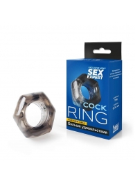 Дымчатое эрекционное кольцо в форме гайки - Sex Expert - в Ростове-на-Дону купить с доставкой