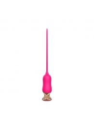 Розовый тонкий стимулятор Nipple Vibrator - 23 см. - I-MOON - купить с доставкой в Ростове-на-Дону