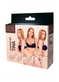 Набор из 3 мастурбаторов The Girl Next Door Tina - Dream Toys - в Ростове-на-Дону купить с доставкой