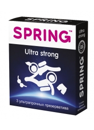 Ультрапрочные презервативы SPRING ULTRA STRONG - 3 шт. - SPRING - купить с доставкой в Ростове-на-Дону
