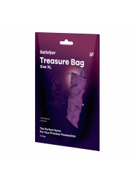 Фиолетовый мешочек для хранения игрушек Treasure Bag XL - Satisfyer - купить с доставкой в Ростове-на-Дону