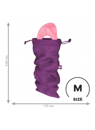 Фиолетовый мешочек для хранения игрушек Treasure Bag M - Satisfyer - купить с доставкой в Ростове-на-Дону