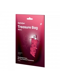 Розовый мешочек для хранения игрушек Treasure Bag L - Satisfyer - купить с доставкой в Ростове-на-Дону