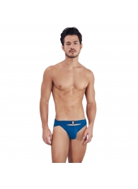Синие мужские трусы-брифы с поясом Flashing Brief - Clever Masculine Underwear купить с доставкой
