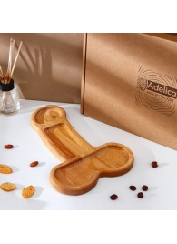 Деревянное блюдо для подачи в форме члена (32,5 х 20 х 1,7 см) - Сима-Ленд - купить с доставкой в Ростове-на-Дону