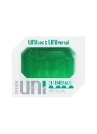 Зеленый мастурбатор-стимулятор Tenga Uni Emerald - Tenga - в Ростове-на-Дону купить с доставкой