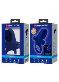 Синее эрекционное виброкольцо в клиторальной щеточкой - Baile - в Ростове-на-Дону купить с доставкой Синее эрекционное виброкольцо в клиторальной щеточкой - Baile - в Ростове-на-Дону купить с доставкой