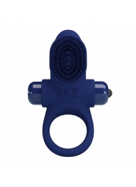 Синее эрекционное виброкольцо в клиторальной щеточкой - Baile - в Ростове-на-Дону купить с доставкой Синее эрекционное виброкольцо в клиторальной щеточкой - Baile - в Ростове-на-Дону купить с доставкой