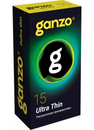 Прозрачные ультратонкие презервативы Ganzo Ultra thin - 15 шт. - Ganzo - купить с доставкой в Ростове-на-Дону