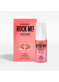 Жидкий вибратор Nuei Rock Me! с ароматом клубники - 20 мл. - Nuei cosmetics - купить с доставкой в Ростове-на-Дону