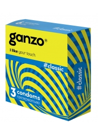 Классические презервативы с обильной смазкой Ganzo Classic - 3 шт. - Ganzo - купить с доставкой в Ростове-на-Дону