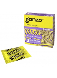 Тонкие презервативы для большей чувствительности Ganzo Sence - 3 шт. - Ganzo - купить с доставкой в Ростове-на-Дону