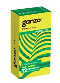 Ультратонкие презервативы Ganzo Ultra thin - 12 шт. - Ganzo - купить с доставкой в Ростове-на-Дону